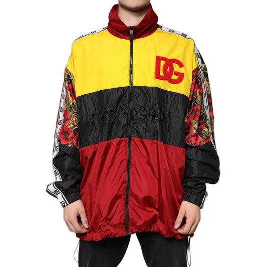 Dolce & Gabbana Multicolor Patchwork Men Full Zip Sweater 1728,67345645728,Clothing,Dolce & Gabbana,IT48 | M,Material: 100% Polyester,Men,Men - Clothing,Multicolor,New with tags,Sweaters - Clothing,Sweaters - Men - Clothing,Sweatshirts - Sweaters - Clothi