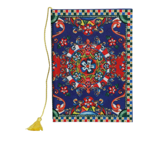 Dolce & Gabbana Multicolor Polyester Carretto Siciliano Print Notebook 1728,67345645728,Accessories,Dolce & Gabbana,Material: 100% Polyester,Men,Men - Accessories,Multicolor,New with tags,Other - Men - Accessories,Other Accessories - Accessories