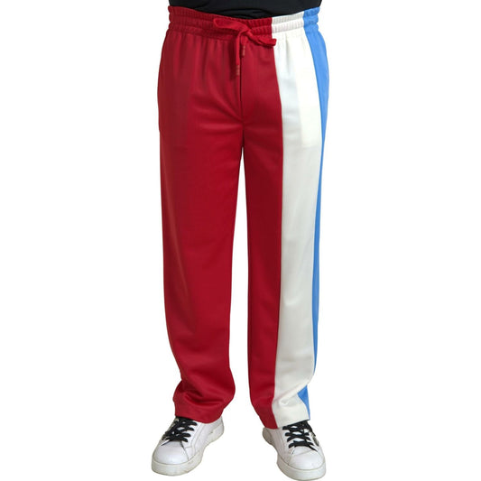 Dolce & Gabbana Multicolor Polyester Men Sweatpants Pants 1728,67345645728,Athletic Pants - Pants - Clothing,Clothing,Dolce & Gabbana,IT48 | M,Jeans & Pants - Men - Clothing,Joggers (workout pants) - Sportswear - Clothing,Material: 100% Polyester,Men,Men