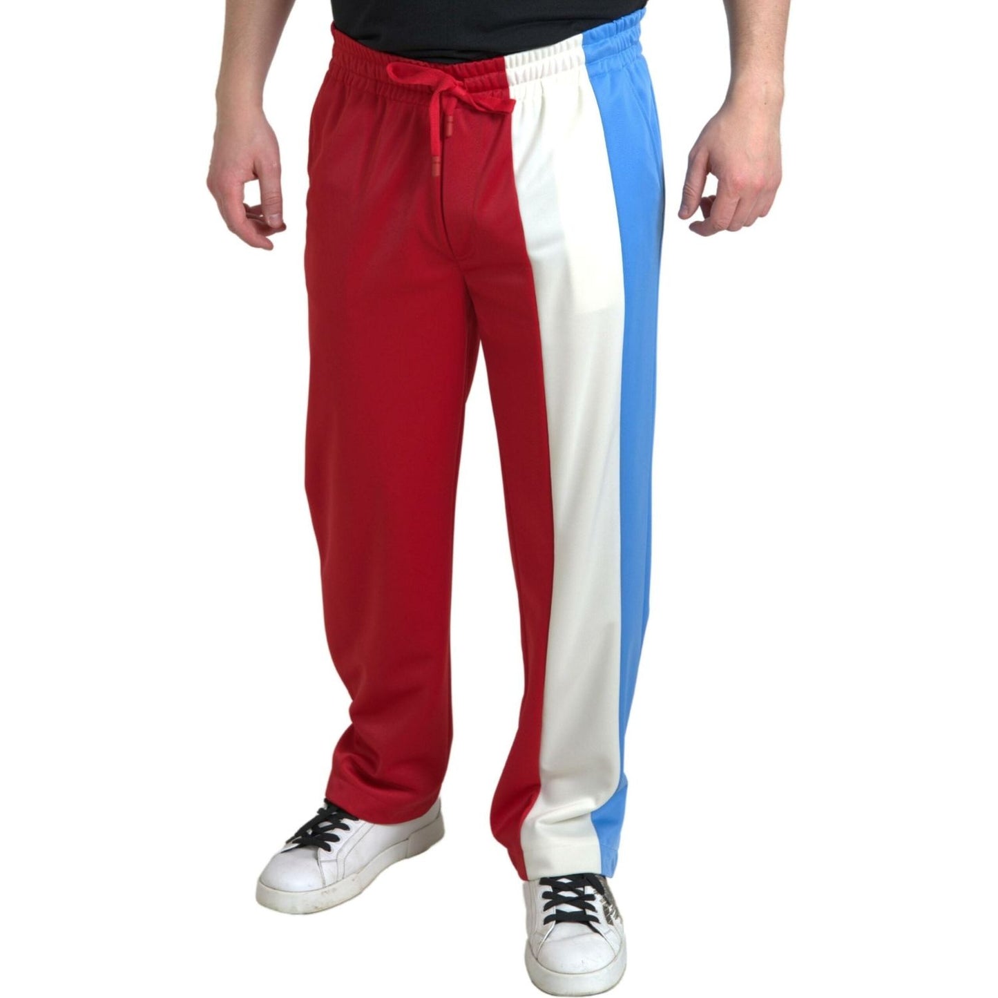 Dolce & Gabbana Multicolor Polyester Men Sweatpants Pants 1728,67345645728,Athletic Pants - Pants - Clothing,Clothing,Dolce & Gabbana,IT48 | M,Jeans & Pants - Men - Clothing,Joggers (workout pants) - Sportswear - Clothing,Material: 100% Polyester,Men,Men