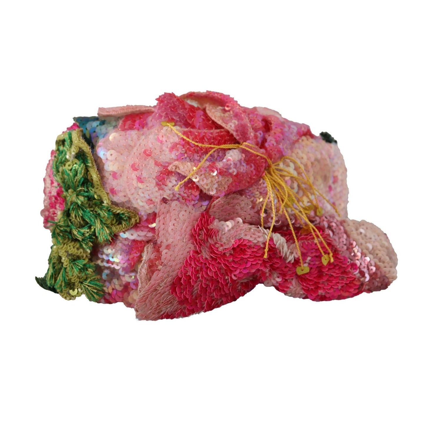 Dolce & Gabbana Multicolor Sequined Lurex Black Hair Headband Dolce & Gabbana