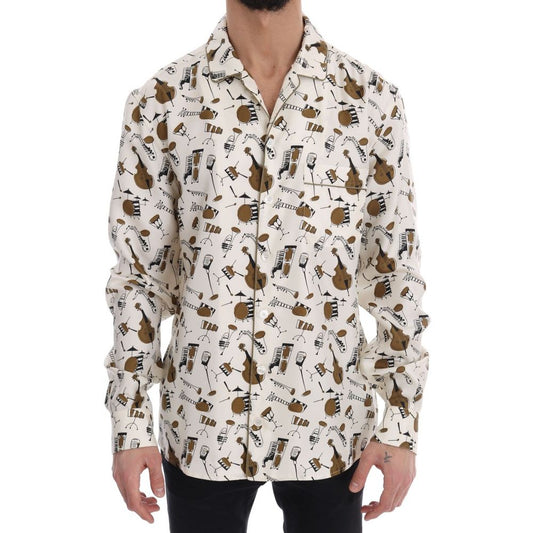 Dolce & Gabbana Multicolor Silk Pattern Shirt