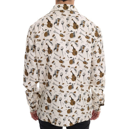 Dolce & Gabbana Multicolor Silk Pattern Shirt Dolce & Gabbana