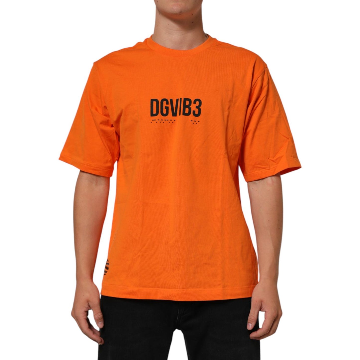 Dolce & Gabbana Orange DGVIB3 Crew Neck Short Sleeves T-shirt