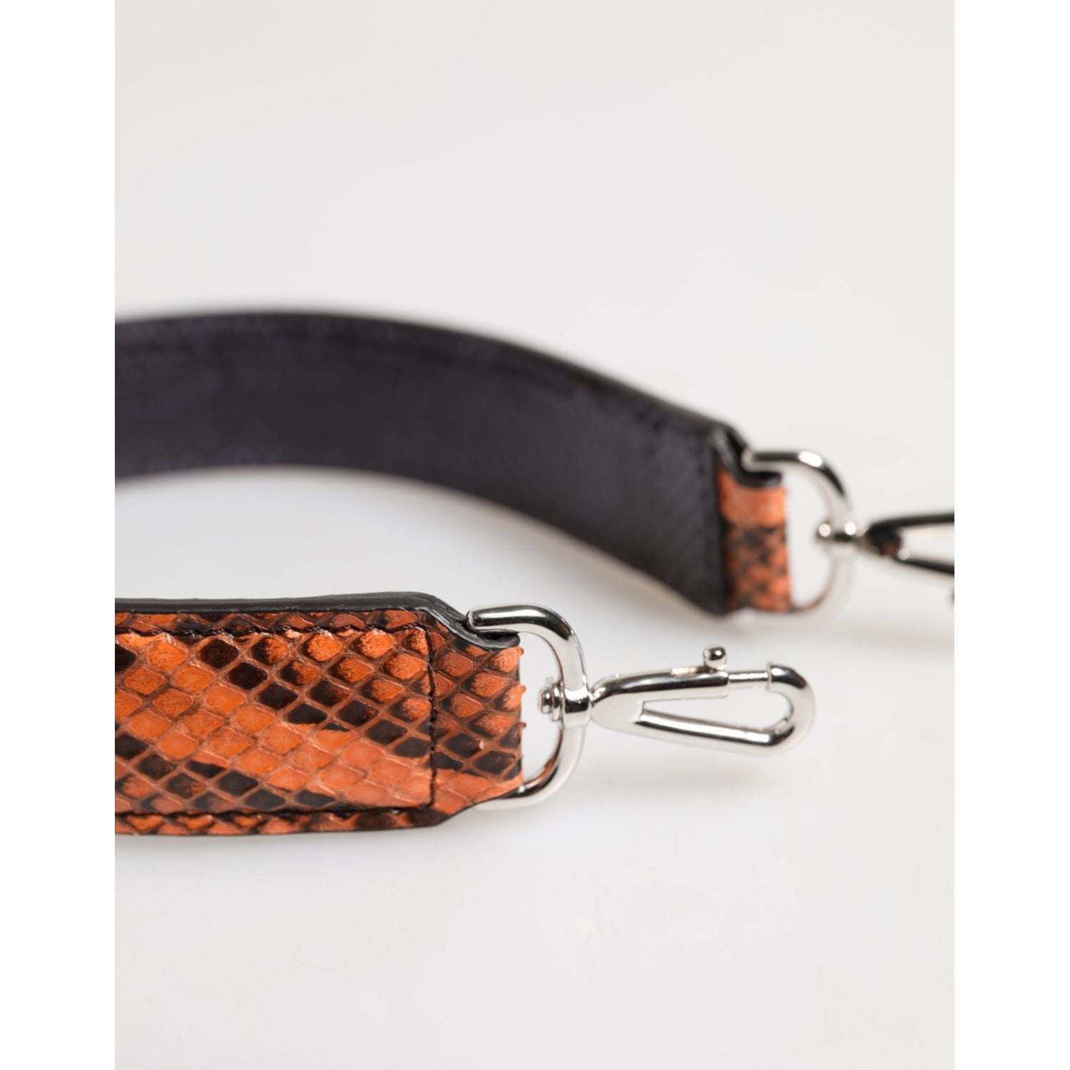 Dolce & Gabbana Orange Exotic Leather Bag Shoulder Strap