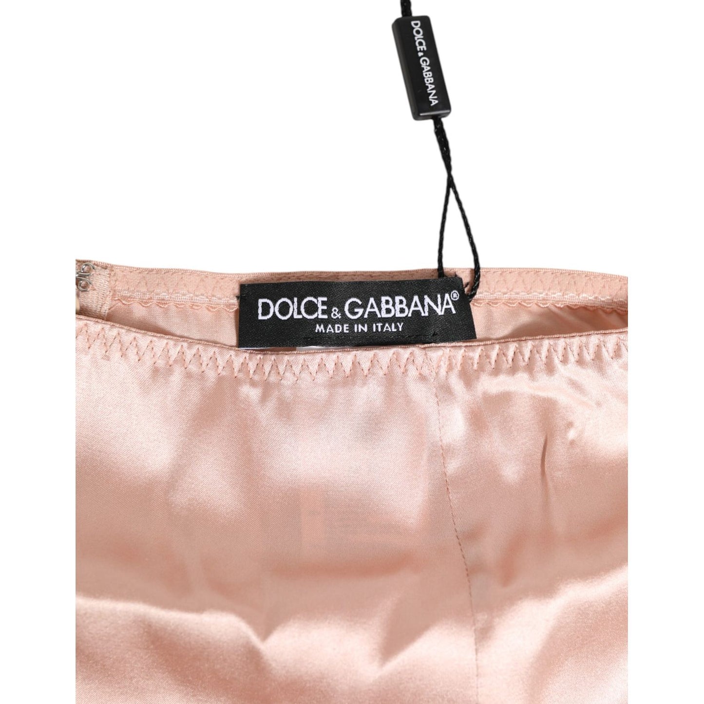 Dolce & Gabbana Pink Acetate High Waist Shorts Panty Underwear Dolce & Gabbana