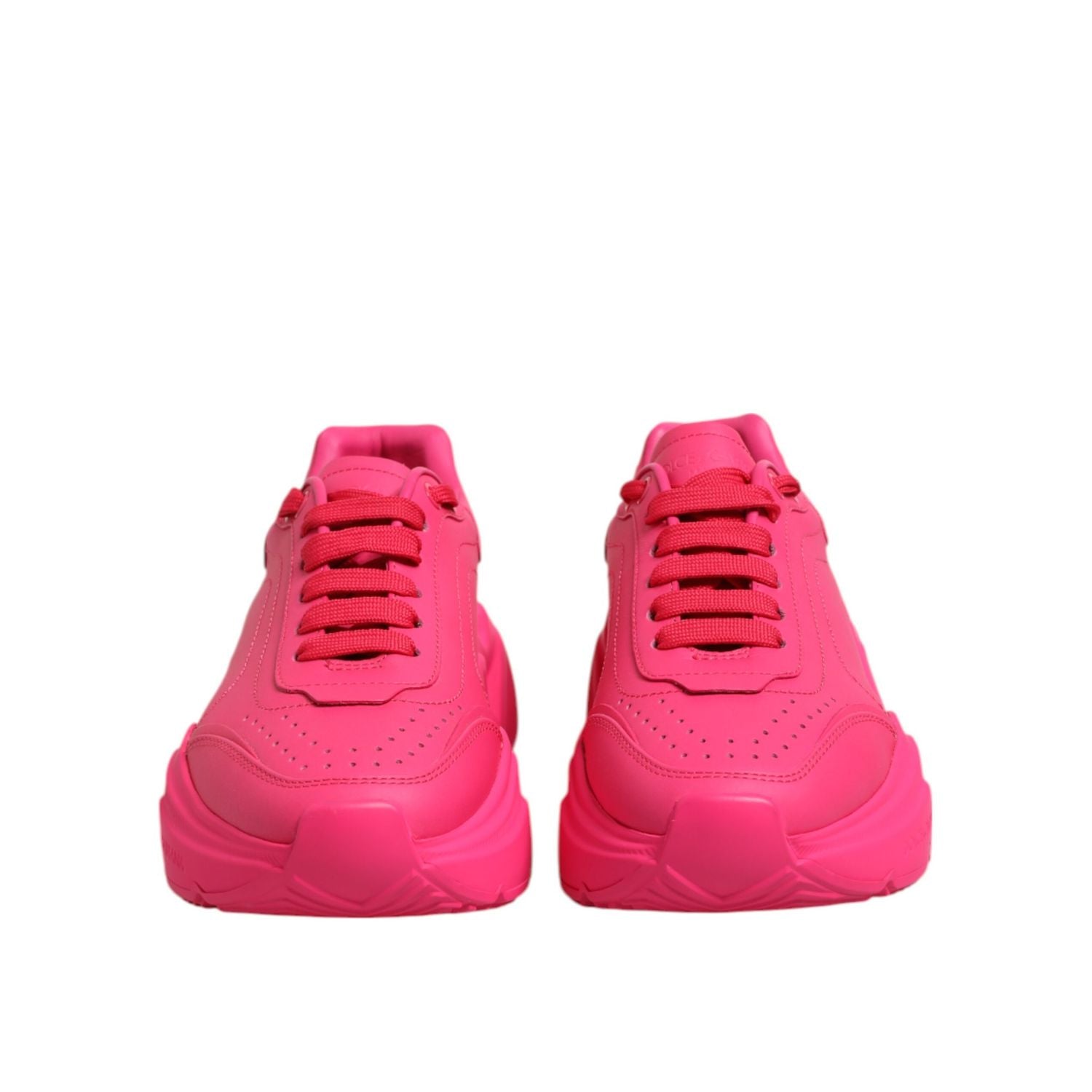 Dolce & Gabbana Pink Leather Daymaster Low Top Sneakers Shoes