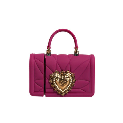 Dolce & Gabbana Pink Silicone Devotion Heart Cover Hand Bag Airpod Case Dolce & Gabbana
