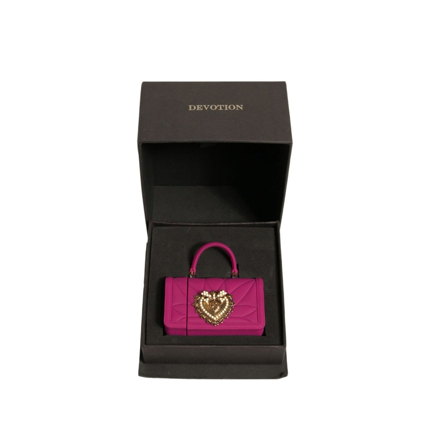 Dolce & Gabbana Pink Silicone Devotion Heart Cover Hand Bag Airpod Case Dolce & Gabbana