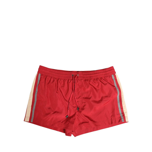 Dolce & Gabbana Red Polyester Men Drawstring Shorts Swimwear 1728,67345645728,Clothing,Dolce & Gabbana,IT4 | S,Material: 100% Polyester,Men,New with tags,Red,Swim Shorts - Swimwear - Clothing,Swimwear - Clothing