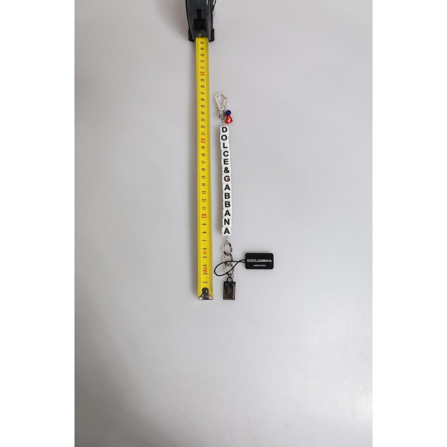 Dolce & Gabbana Silver Brass Chain Dice Logo Embellished Charm Bracelet Dolce & Gabbana