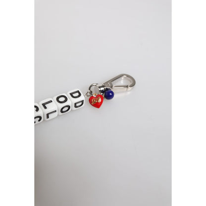 Dolce & Gabbana Silver Brass Chain Dice Logo Embellished Charm Bracelet Dolce & Gabbana