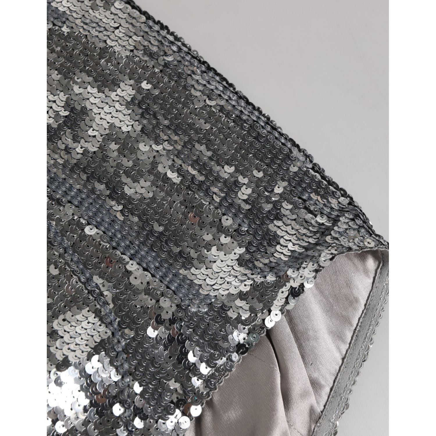 Dolce & Gabbana Silver Nylon Sequined Slip Girdle Panty Underwear