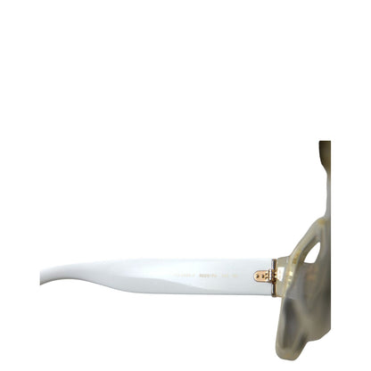 Dolce & Gabbana White Acetate Mirror Lenses DG4356 Sunglasses
