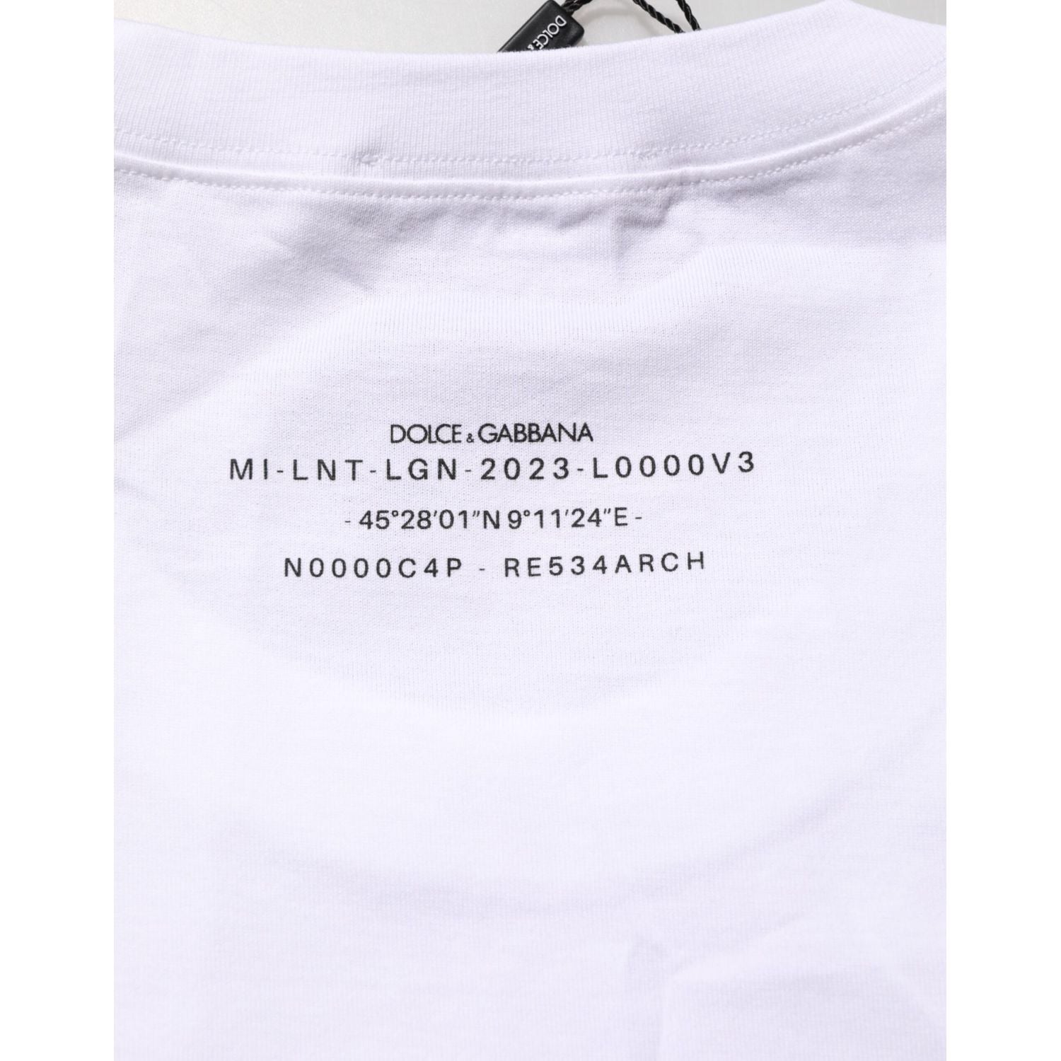 Dolce & Gabbana White Cotton Sleeveless Printed Tank T-shirt