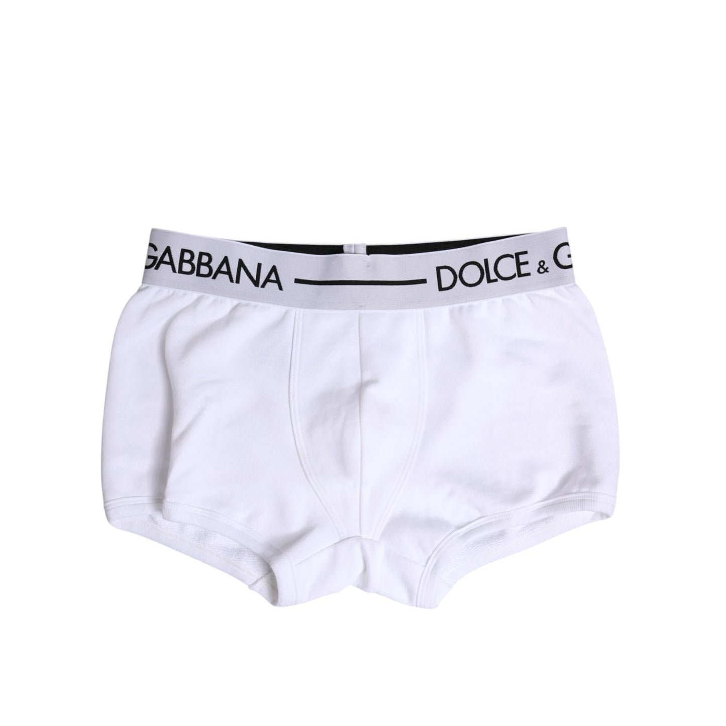 Dolce & Gabbana White Cotton Stretch Regular Boxer Underwear