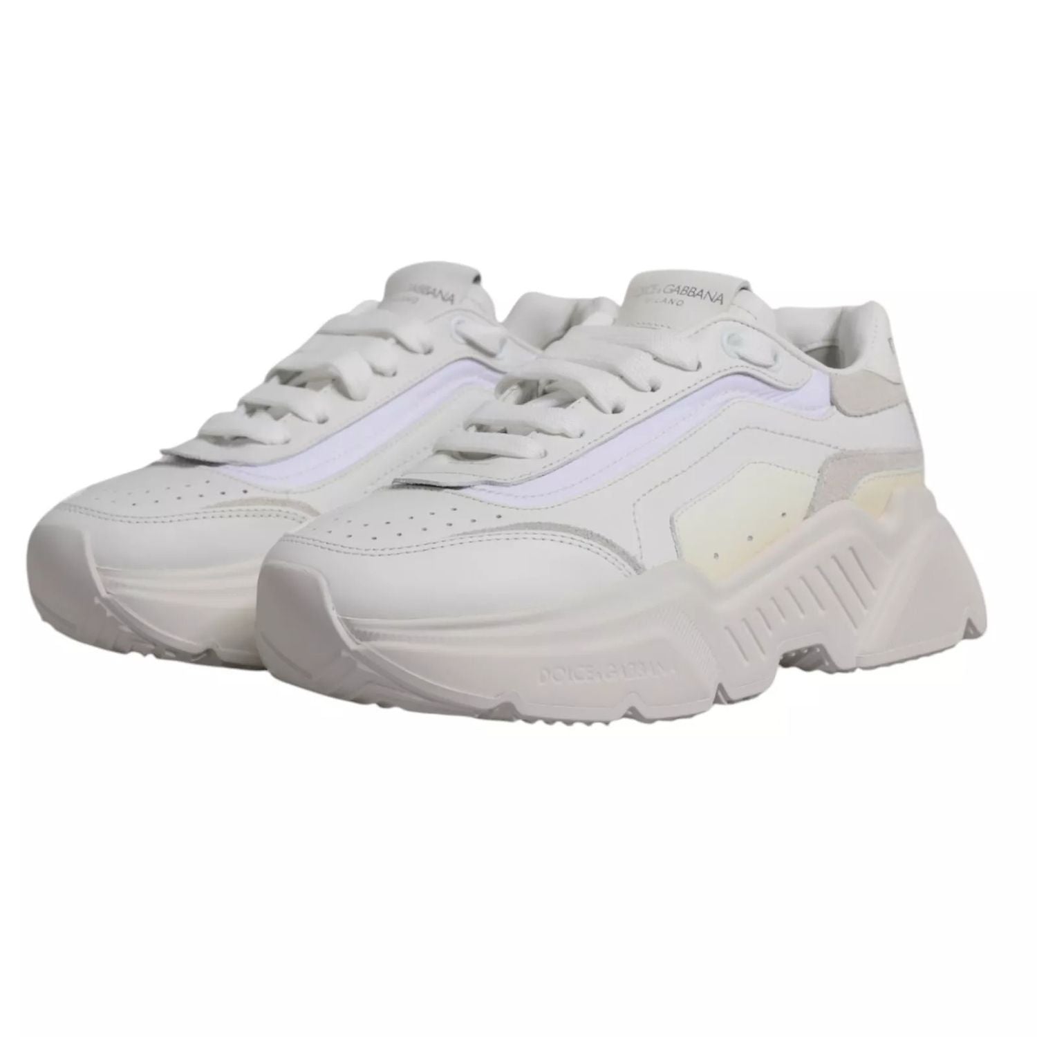 Dolce & Gabbana White Daymaster Low Top Mens Sneakers