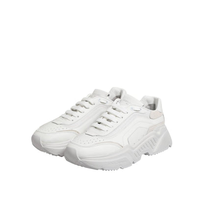 Dolce & Gabbana White Leather Daymaster Low Top Sneakers Shoes Dolce & Gabbana