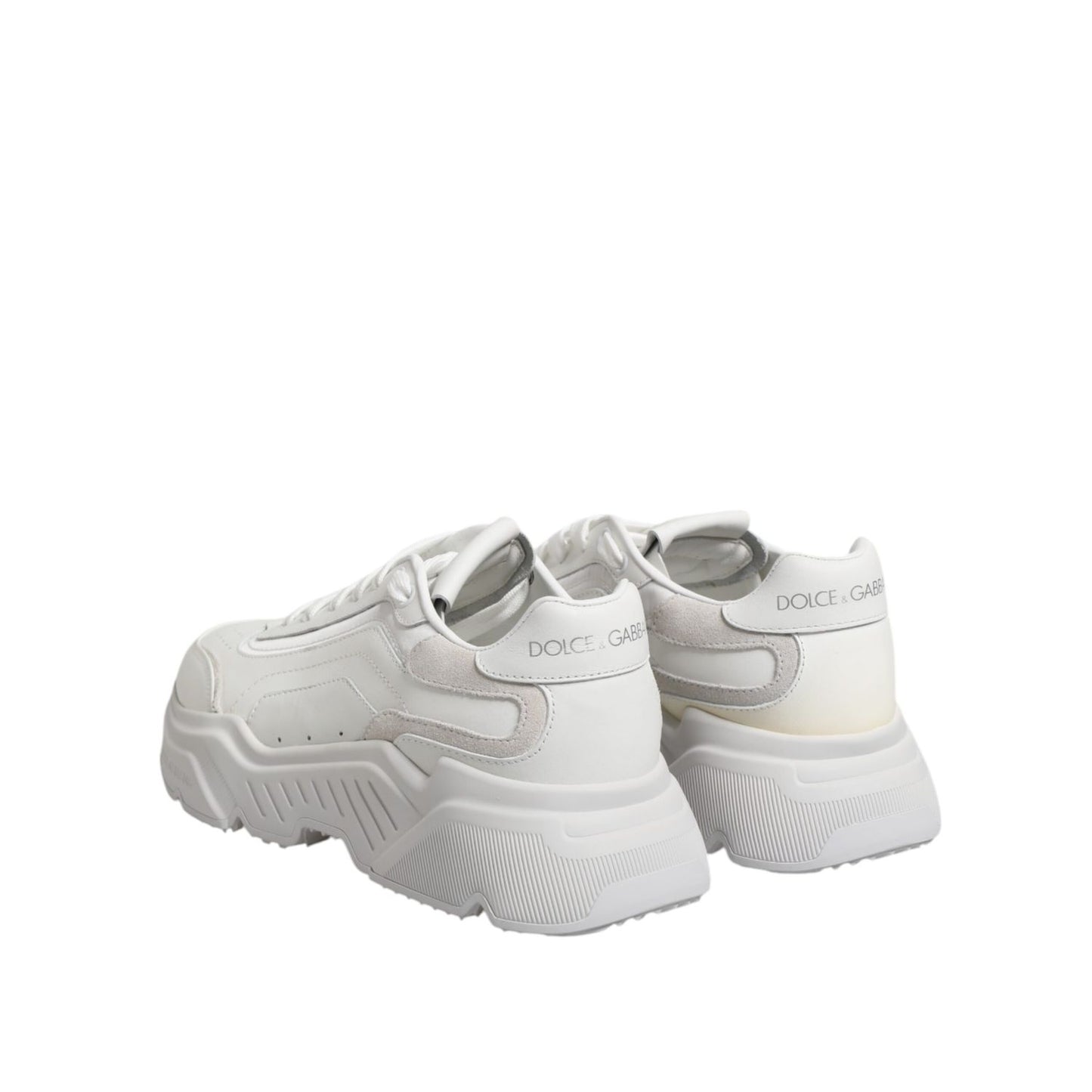 Dolce & Gabbana White Leather Daymaster Low Top Sneakers Shoes Dolce & Gabbana