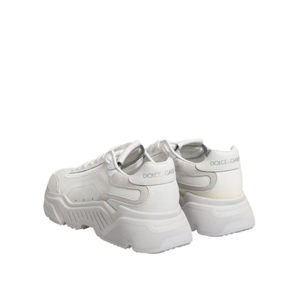 Dolce & Gabbana White Leather Daymaster Low Top Sneakers Shoes Dolce & Gabbana