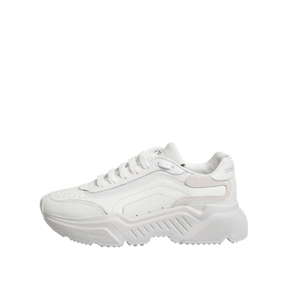 Dolce & Gabbana White Leather Daymaster Low Top Sneakers Shoes Dolce & Gabbana