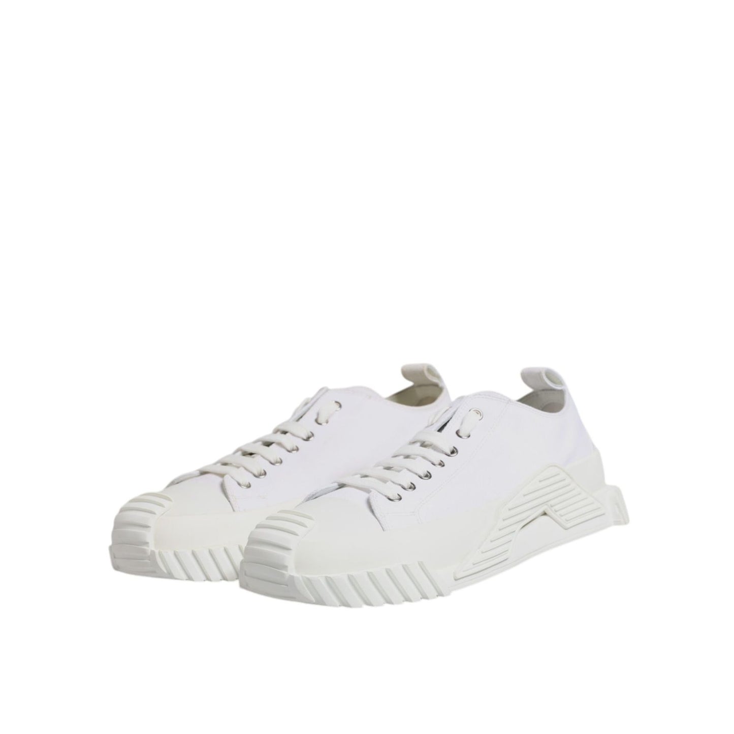 Dolce & Gabbana White Leather Low Top NS1 Sneakers Shoes Dolce & Gabbana
