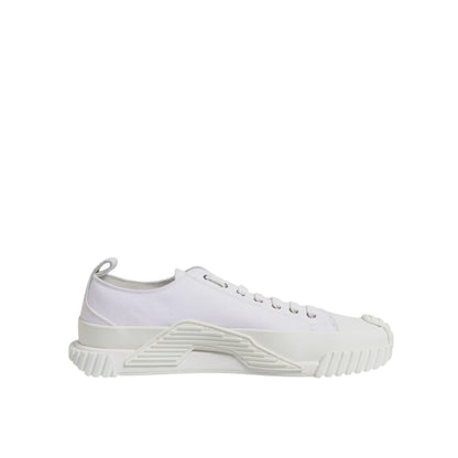 Dolce & Gabbana White Leather Low Top NS1 Sneakers Shoes Dolce & Gabbana
