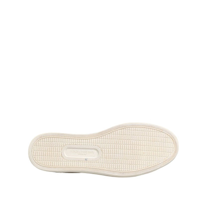 Dolce & Gabbana White Leather Printed Low Top Sneakers Shoes Dolce & Gabbana