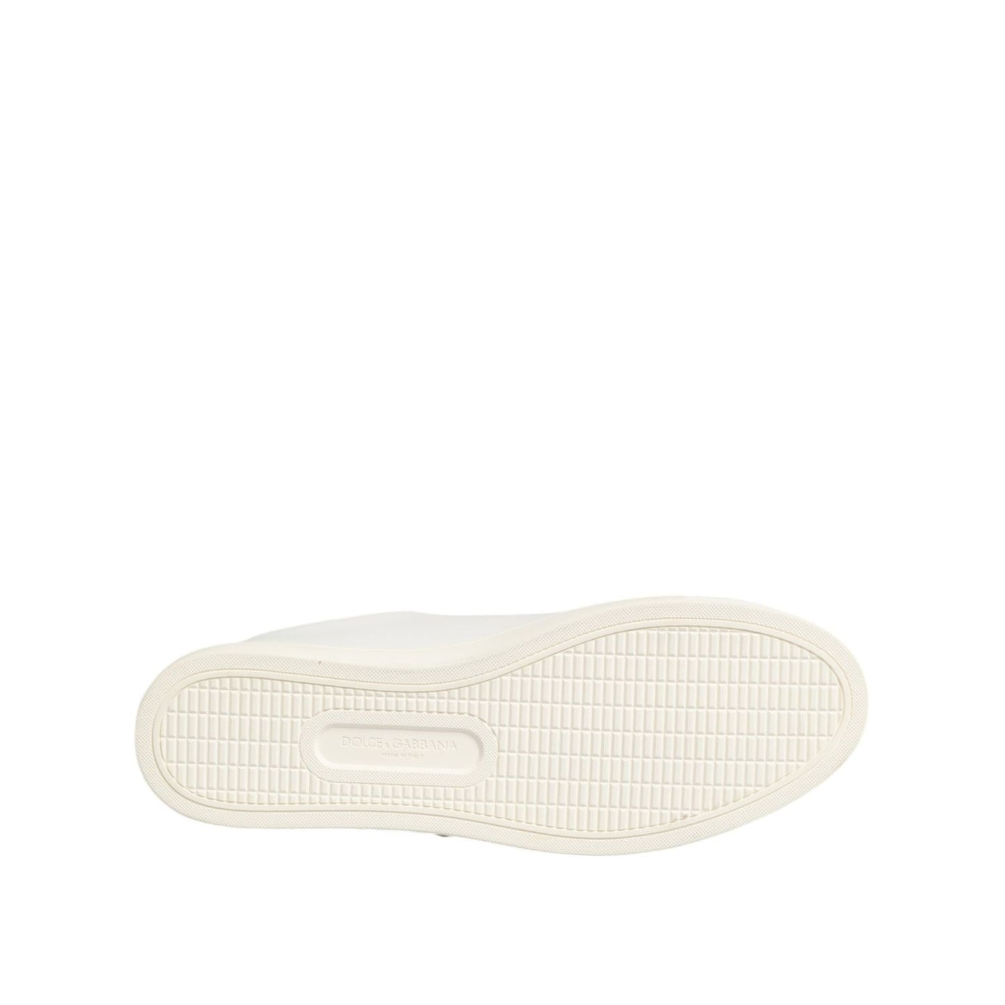 Dolce & Gabbana White Leather Sacre Heart Patch Sneakers Shoes Dolce & Gabbana