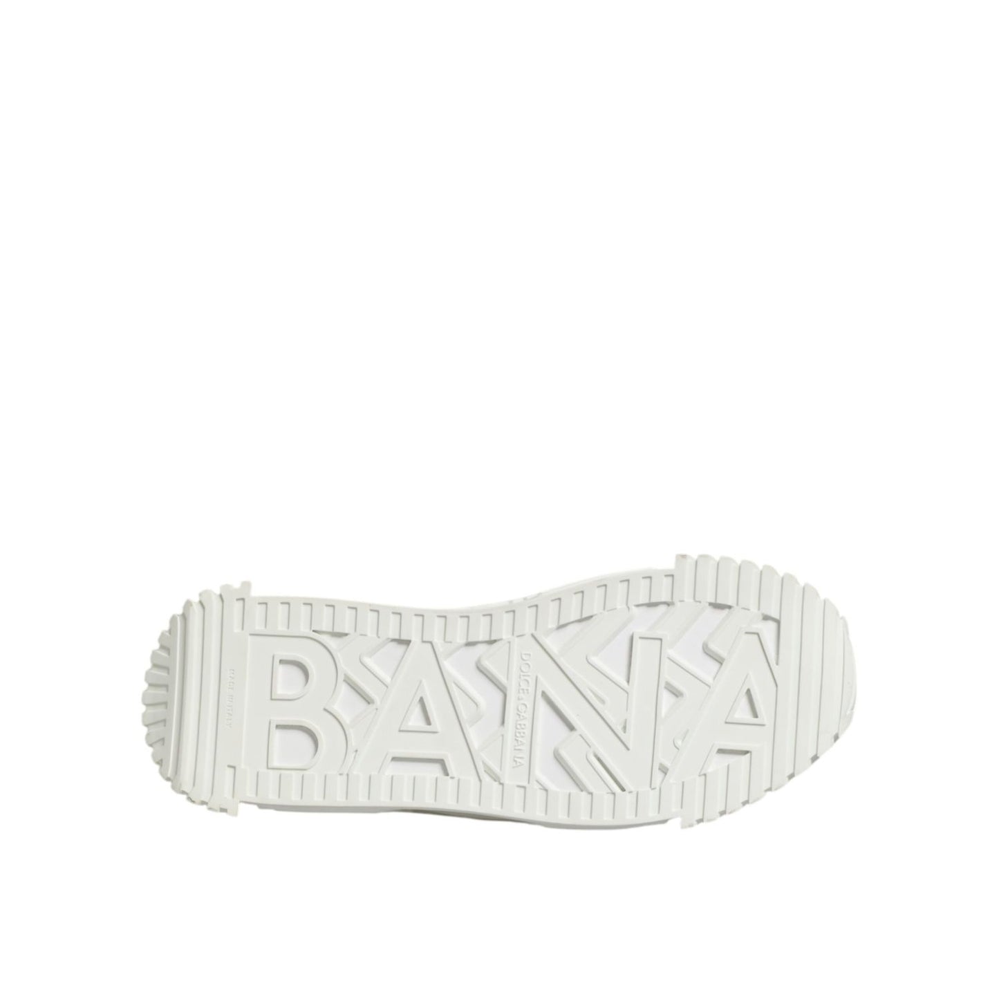 Dolce & Gabbana White Logo Graffiti Low Top Sneakers Shoes