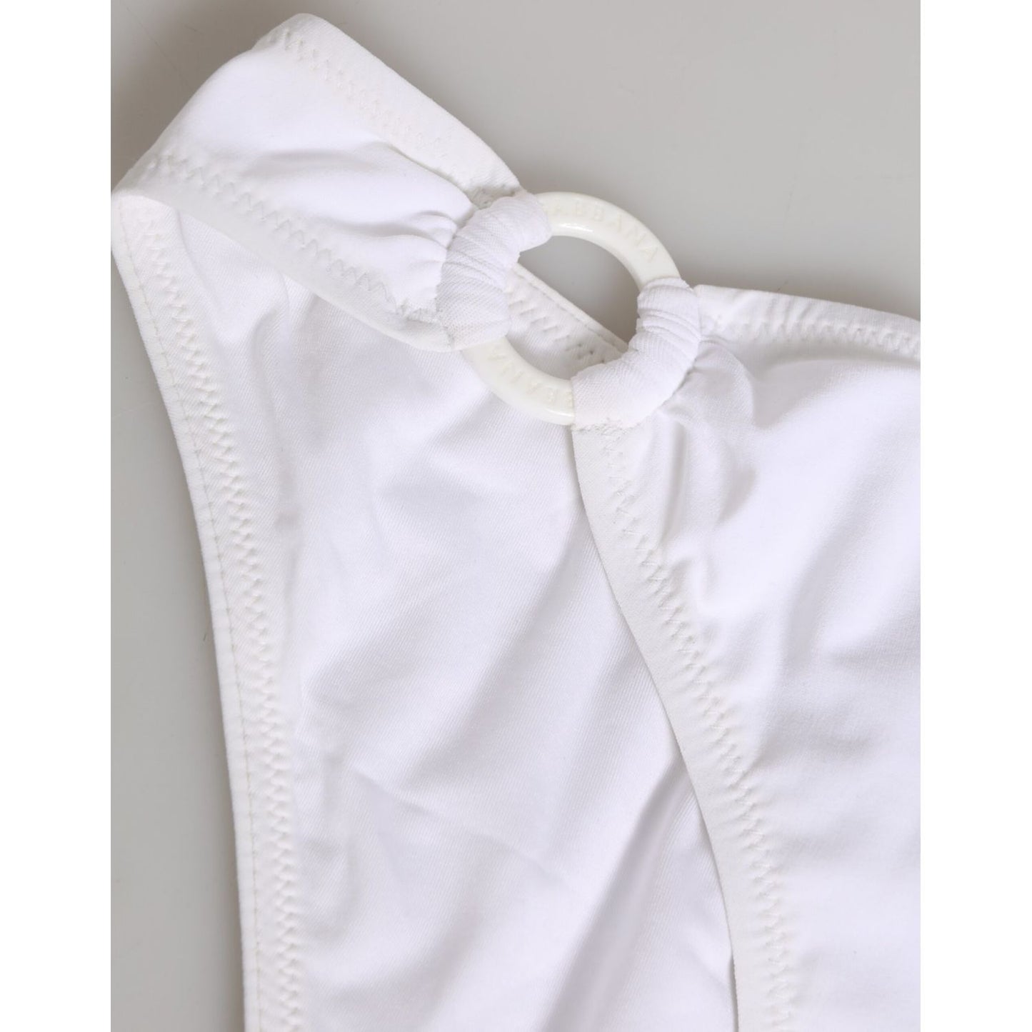 Dolce & Gabbana White Logo Swimsuit 2 Piece Top Bottom Swimwear Dolce & Gabbana