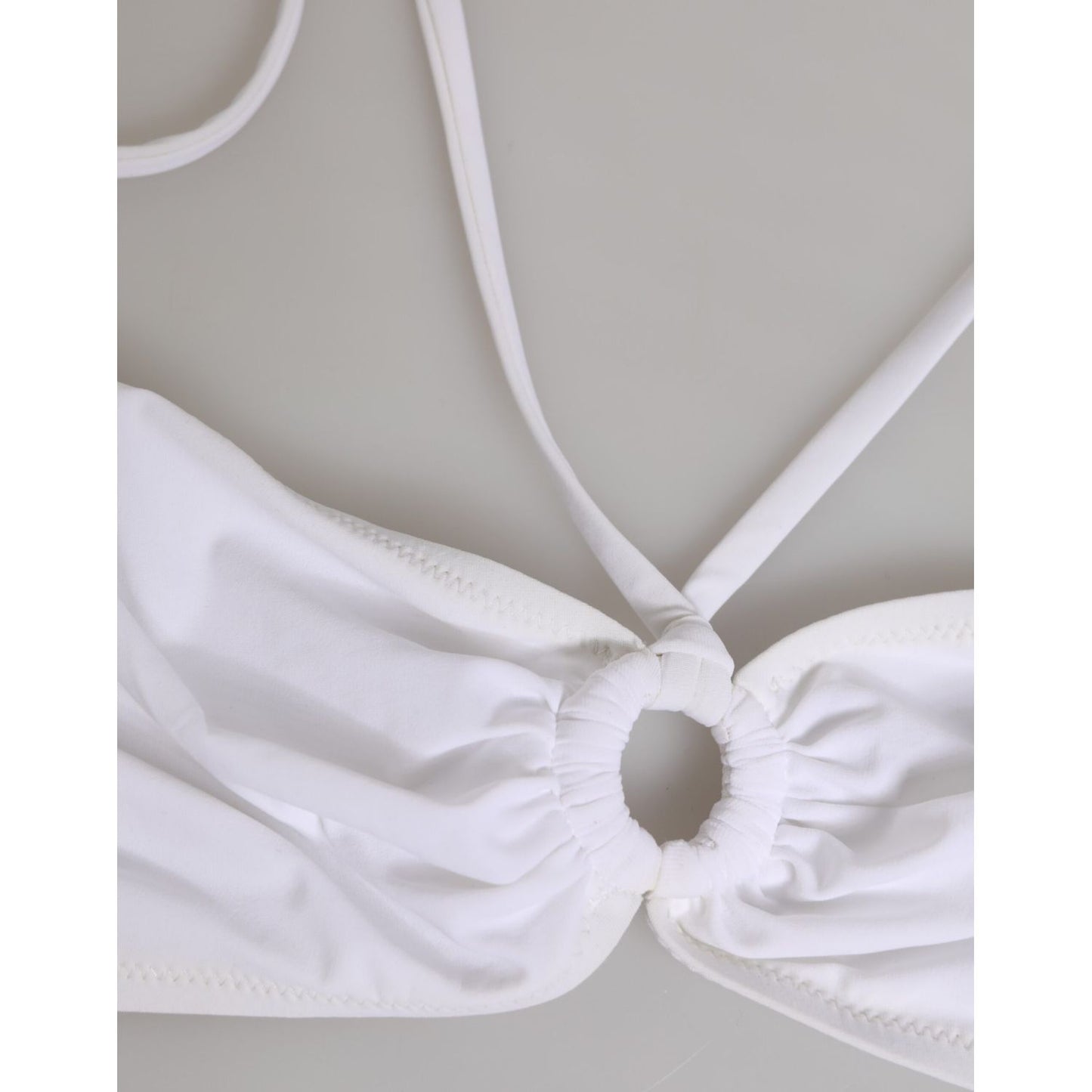 Dolce & Gabbana White Logo Swimsuit 2 Piece Top Bottom Swimwear Dolce & Gabbana