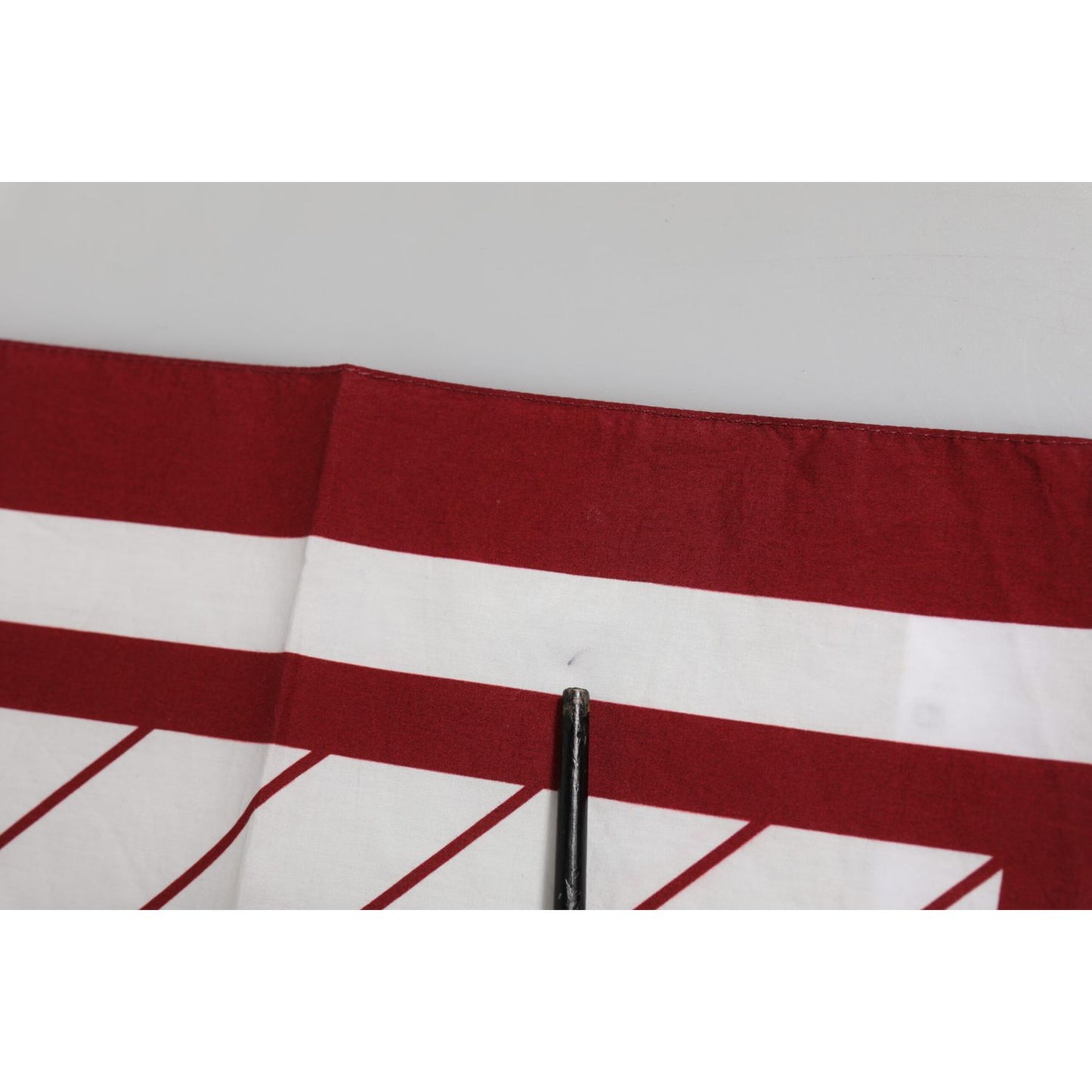 Dolce & Gabbana White Red DG Logo Square Men Foulard Scarf Dolce & Gabbana