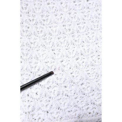 Dolce & Gabbana White Viscose Short Sleeve Crochet Top Dolce & Gabbana