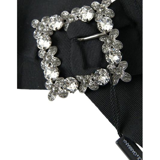 Dolce & Gabbana | Black Swarovski Crystal Embellished Hair Clip| McRichard Designer Brands   