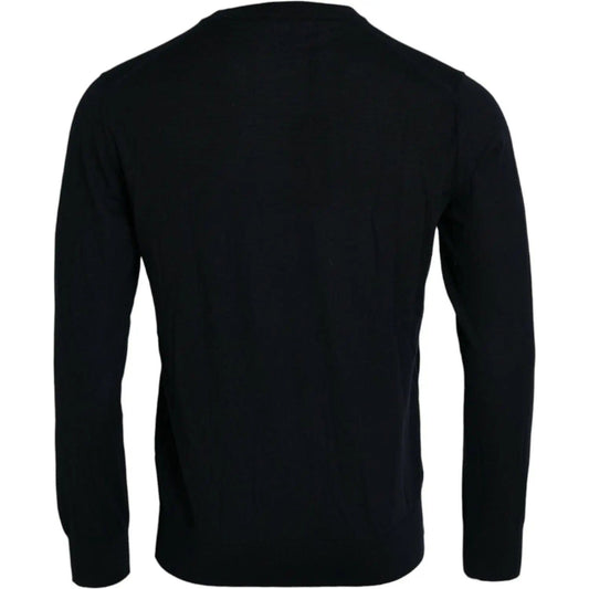 Dolce & Gabbana | Blue Bee Cashmere Crewneck Pullover Sweater| McRichard Designer Brands   