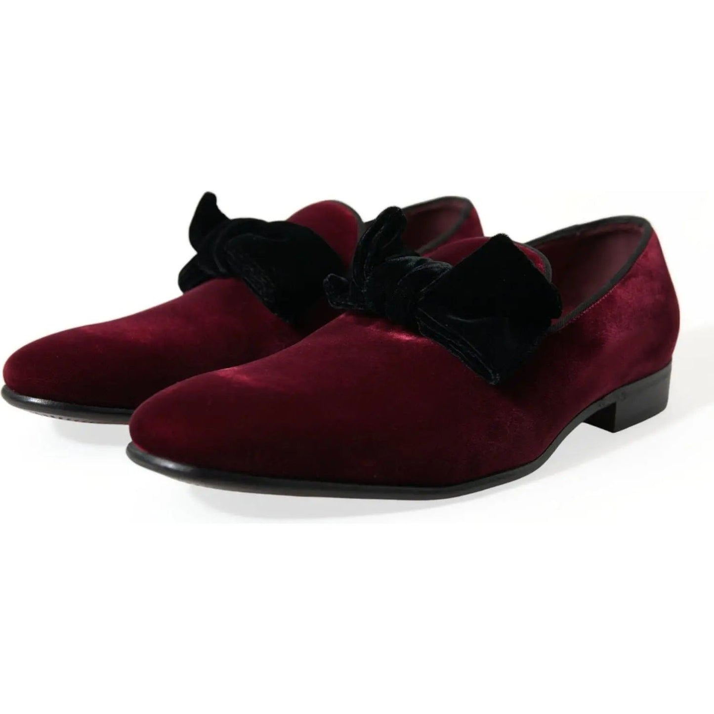 Dolce & Gabbana Burgundy Velvet Loafers - Elegance with a Twist burgundy-velvet-loafers-elegance-with-a-twist