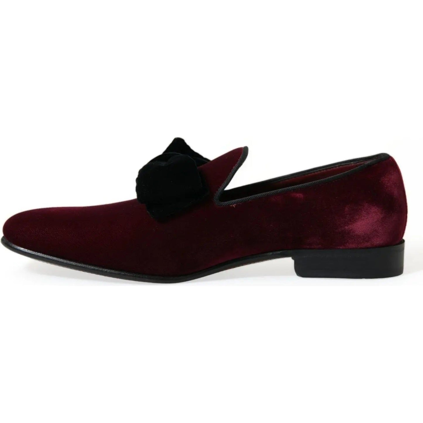 Dolce & Gabbana Burgundy Velvet Loafers - Elegance with a Twist burgundy-velvet-loafers-elegance-with-a-twist