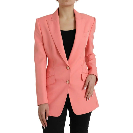 Dolce & Gabbana Chic Pink Peak Lapel Blazer chic-pink-peak-lapel-blazer