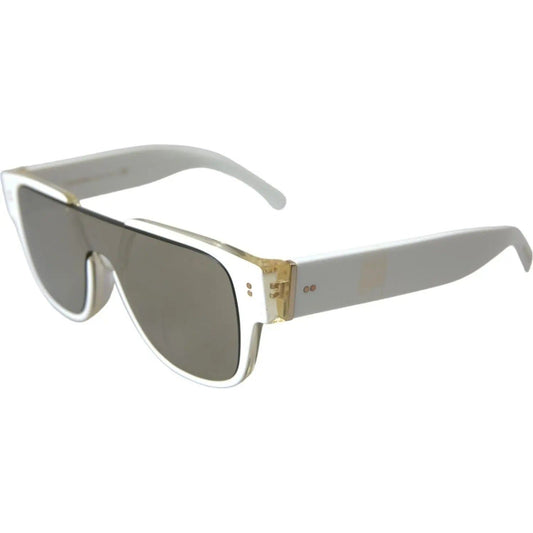 Dolce & Gabbana Chic White Acetate Designer Sunglasses chic-white-acetate-designer-sunglasses