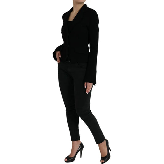 Dolce & Gabbana | Elegant Black Designer Blazer for Women| McRichard Designer Brands   