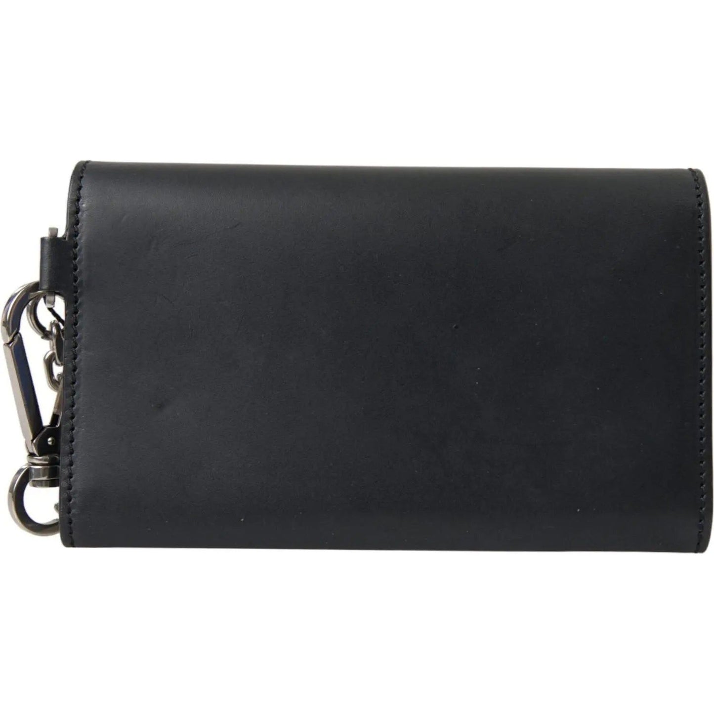 Dolce & Gabbana | Elegant Black Leather Shoulder Bag| McRichard Designer Brands   