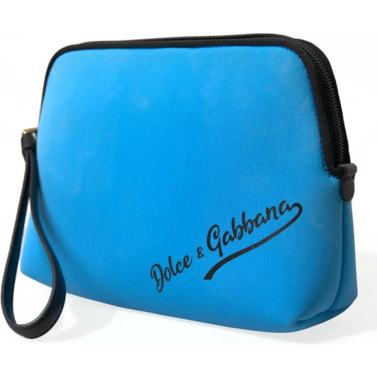 Dolce & Gabbana Elegant Blue Hand Pouch with Strap elegant-blue-hand-pouch-with-strap