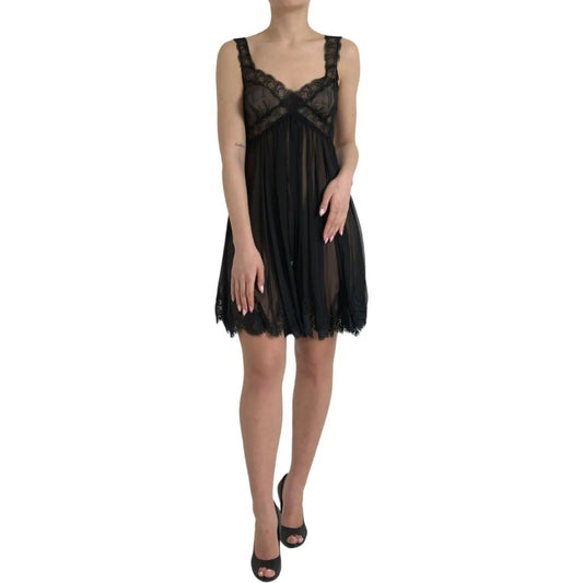 Dolce & Gabbana Elegant Chiffon Silk Blend Mini Dress elegant-chiffon-silk-blend-mini-dress