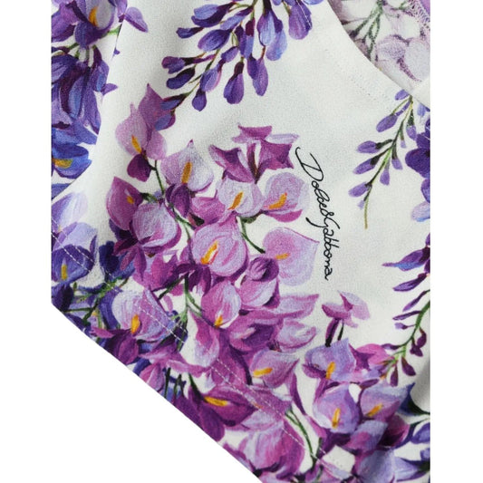 Dolce & Gabbana | Elegant Floral Cropped Top| McRichard Designer Brands   
