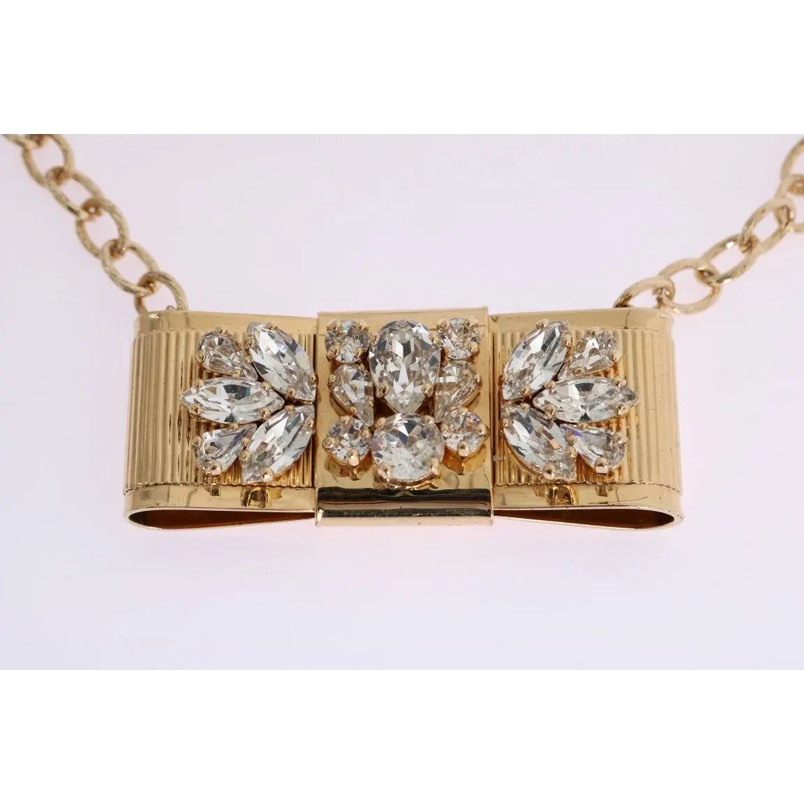 Dolce & Gabbana Elegant Gold Crystal Statement Choker elegant-gold-crystal-statement-choker