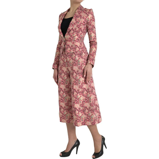 Dolce & Gabbana Elegant Pink Slim Fit Two-Piece Suit elegant-pink-slim-fit-two-piece-suit