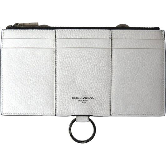 Dolce & GabbanaElegant White Leather Crossbody CardholderMcRichard Designer Brands£309.00