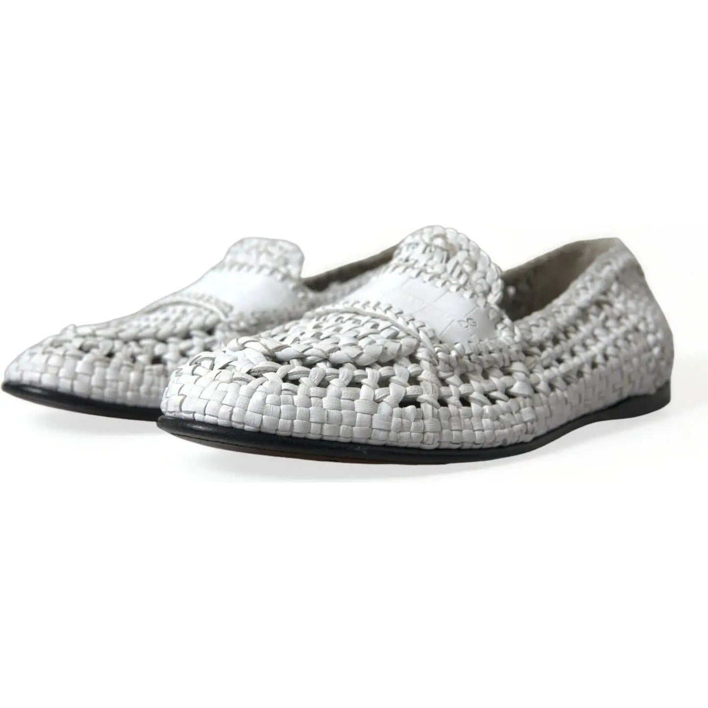 Dolce & Gabbana Elegant White Loafer Slip-Ons elegant-white-loafer-slip-ons