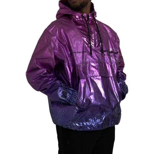Dolce & Gabbana | Pink Purple Ombre Hooded Pullover Sweatshirt Jacket| McRichard Designer Brands   